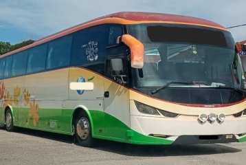 Air-conditioned single deck bus